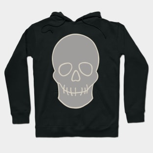 Simply Spooky Collection - Skull - Ghost Grey and Bone White Hoodie